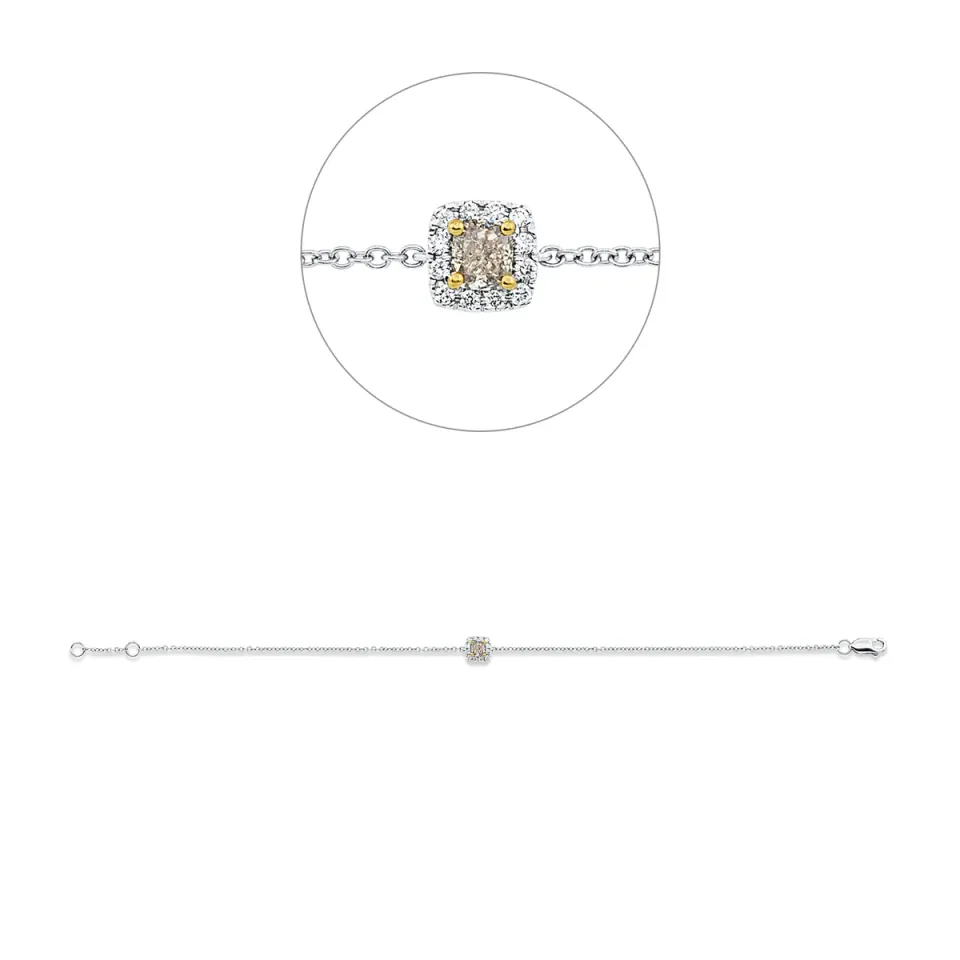 Hans Lorenz Farbiger Diamant Armband