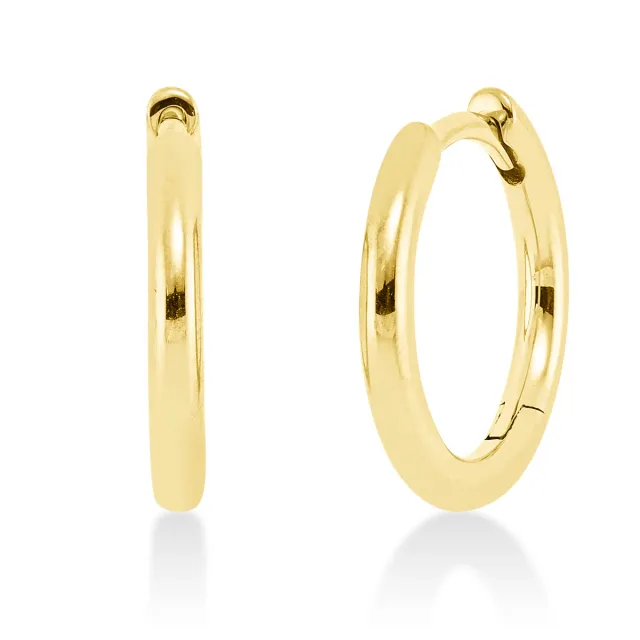 Hans Lorenz Plain Creolen Gold