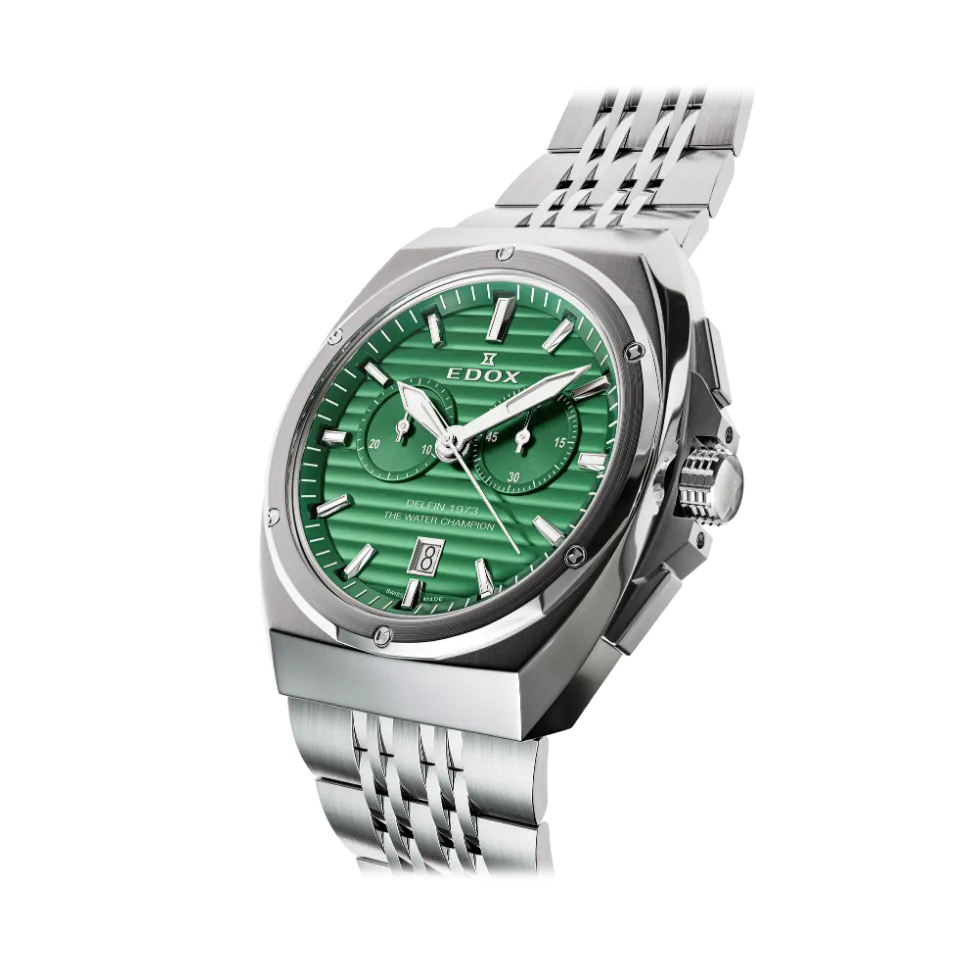 Edox Delfin 1973 Chronograph Armbanduhr