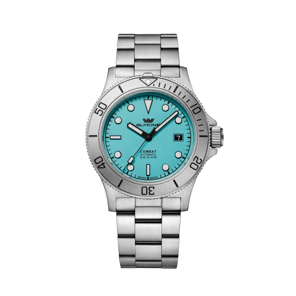 Glycine Combat Sub Sport 42mm Automatikuhr GL0535 türkis