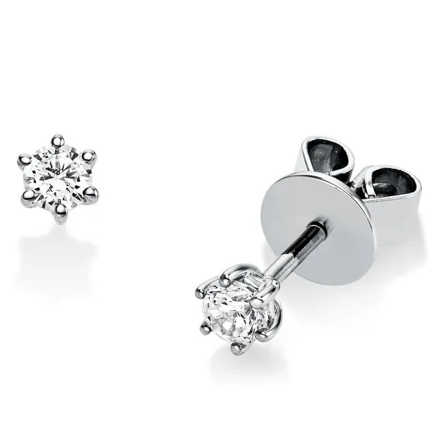 Hans Lorenz Uhrmachermeister und Juwelier Solitaire Ohrstecker