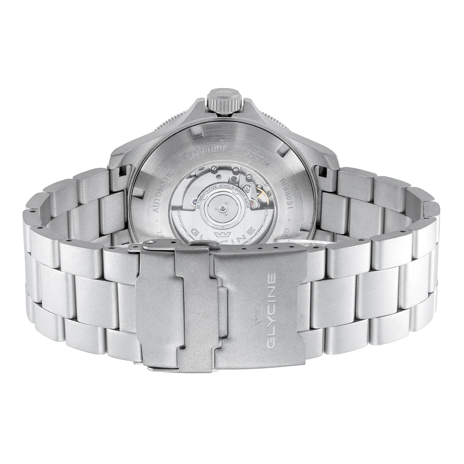 Glycine Combat Sub GMT GL0330 Uhr, Silber, Edelstahlarmband