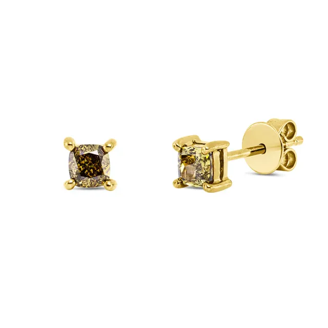 Hans Lorenz Farbiger Diamant Ohrstecker