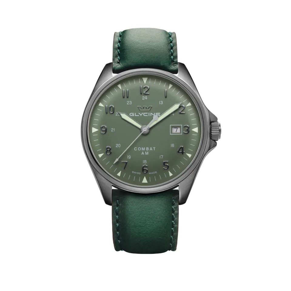 Glycine Combat Classic GL0298 Herrenuhr 43 mm grün