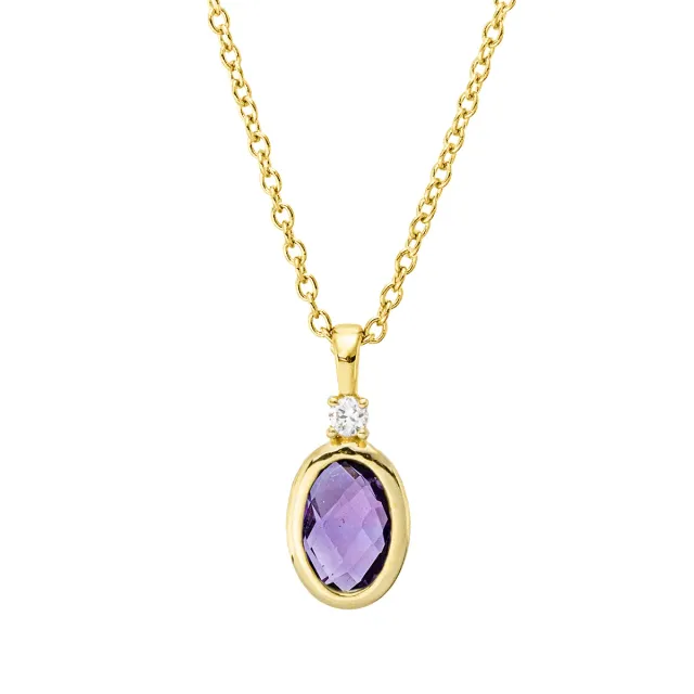 Hans Lorenz Farbstein Fashion Collier mit Farbstein