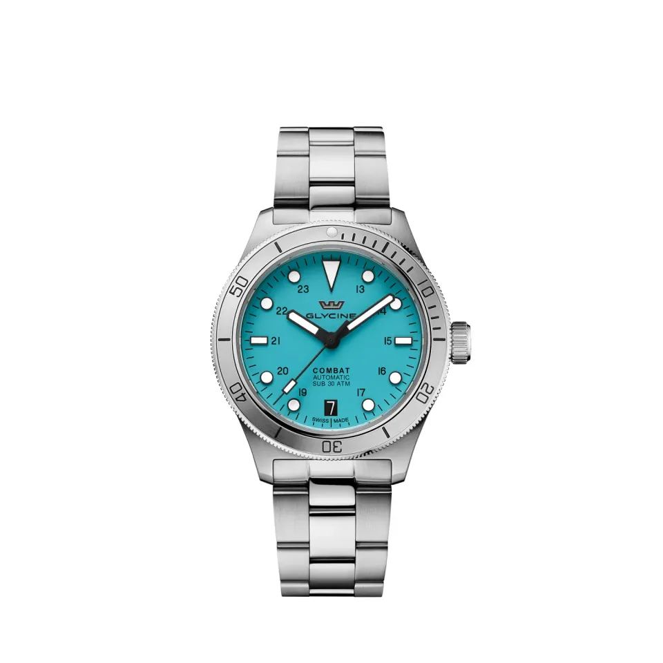 Glycine Combat Sub Sport GL0543 Automatikuhr 36mm Türkis