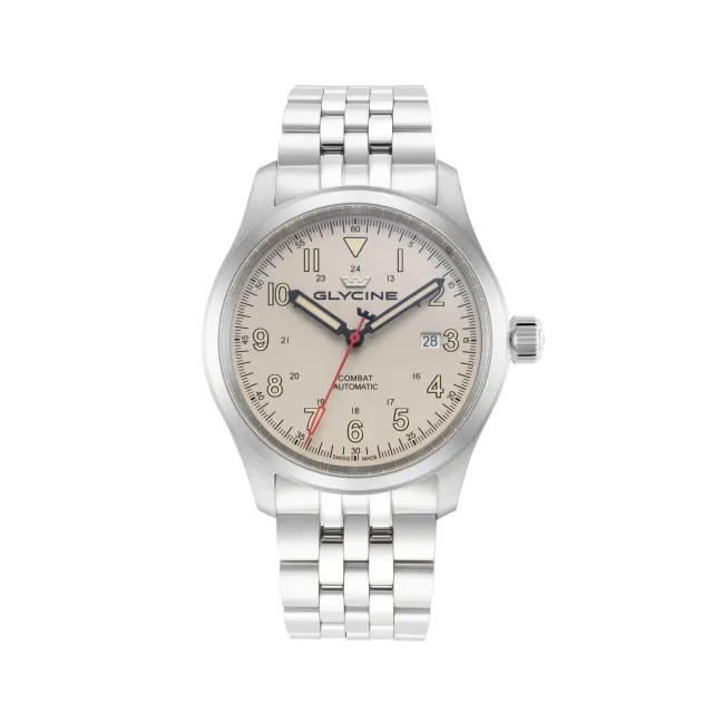 Glycine Combat Field GL0564 Automatikuhr 42mm beige 100m