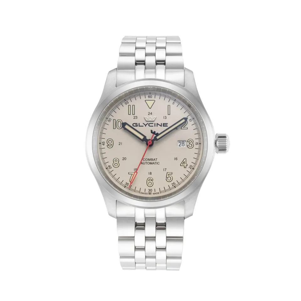 Glycine Combat Field GL0564 Automatikuhr 42mm beige 100m