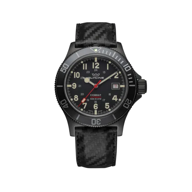 Glycine Combat Sub GL0244 Herrenuhr schwarz 42mm