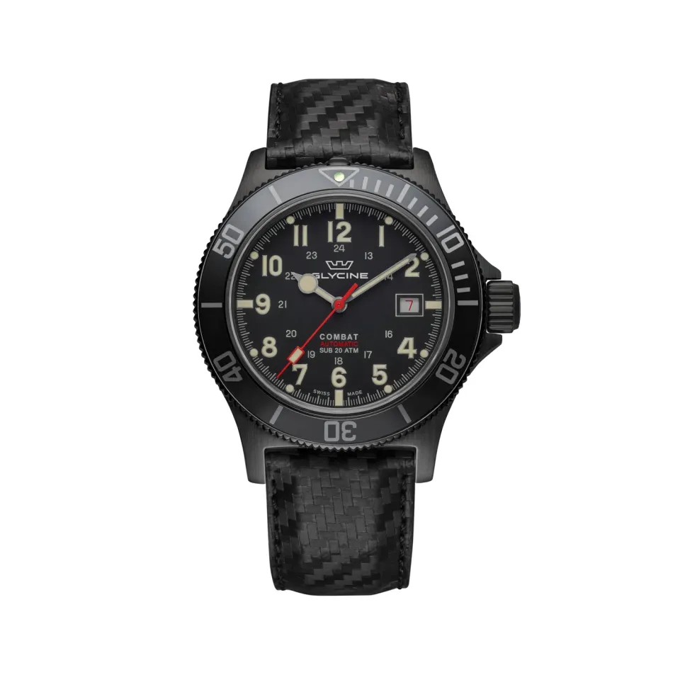 Glycine Combat Sub GL0244 Herrenuhr schwarz 42mm