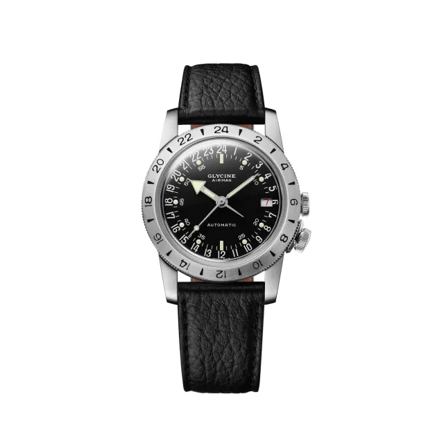 Glycine Airman GL0371 Armbanduhr 36mm 24h schwarz