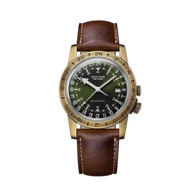 Glycine Airman Vintage Chief GL0413 Automatikuhr Grün 40mm
