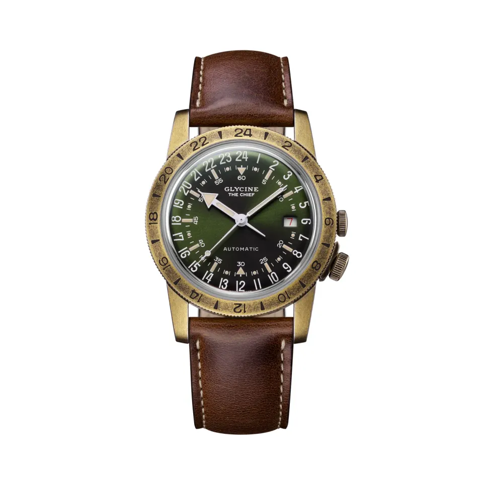 Glycine Airman Vintage Chief GL0413 Automatikuhr Grün 40mm