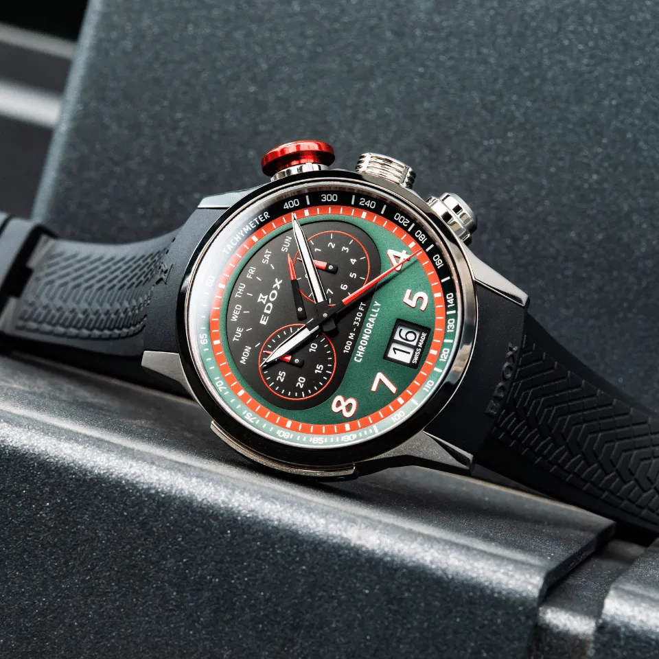Edox Chronorally Chronograph Armbanduhr