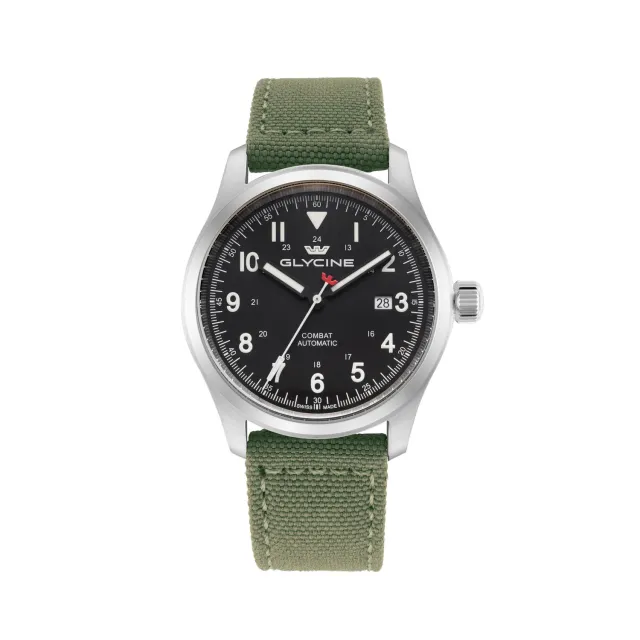 Glycine Combat Field GL0571 Automatikuhr 42mm schwarz-grün