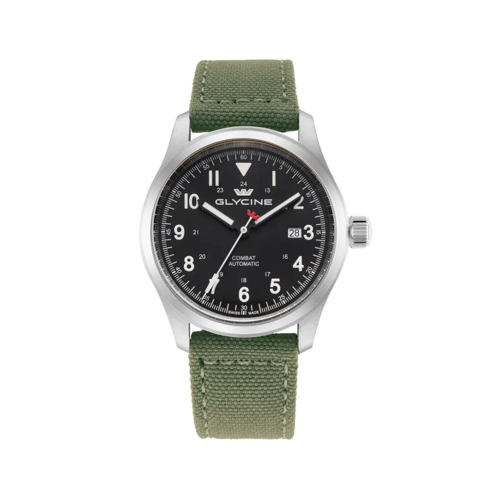 Glycine Combat Field GL0571 Automatikuhr 42mm schwarz-grün