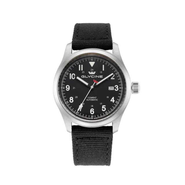 Glycine Combat Field GL0560 42 mm Automatik-Felduhr schwarz