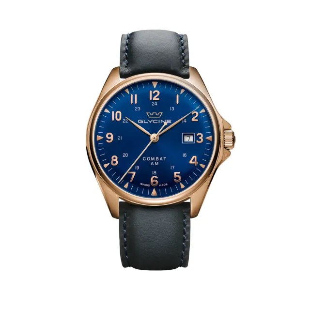 Glycine Combat 6 Classic GL0285 Herrenuhr blau 43mm