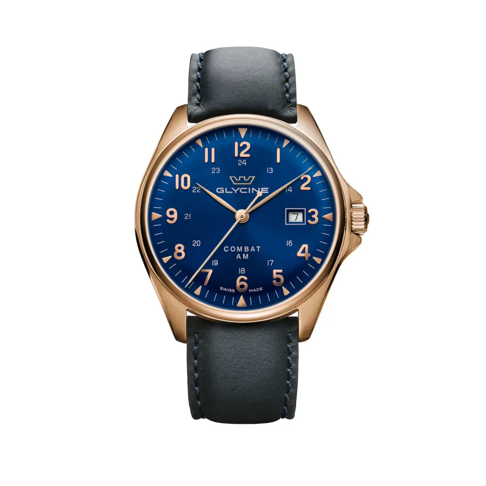 Glycine Combat 6 Classic GL0285 Herrenuhr blau 43mm
