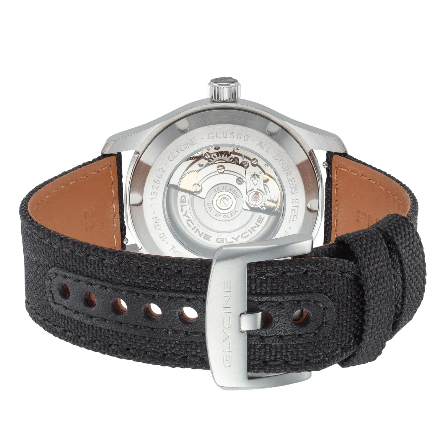 Glycine Combat Field GL0560 42 mm Automatik-Felduhr schwarz