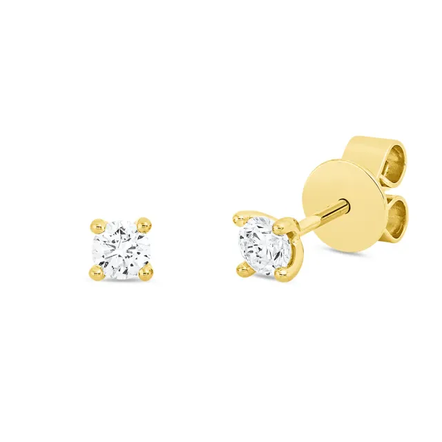 Hans Lorenz Solitaire Ohrstecker mit Brillanten