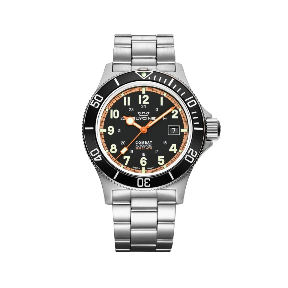 Glycine Combat Sub GL0249 Herrenuhr schwarz Automatik 42mm