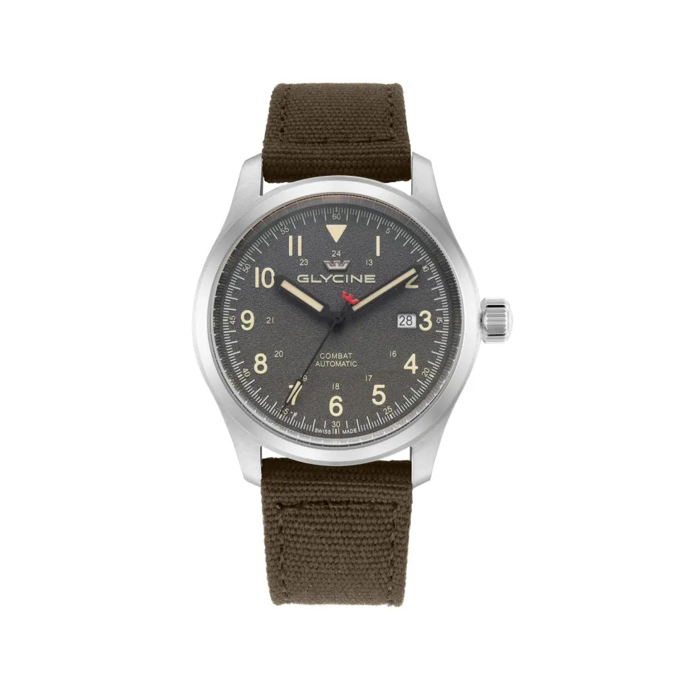 Glycine Combat Field GL0563 Automatik Herrenuhr 42 mm 100 m