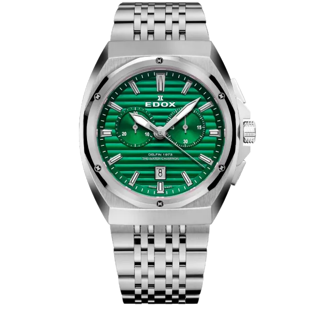 Edox Delfin 1973 Chronograph Armbanduhr