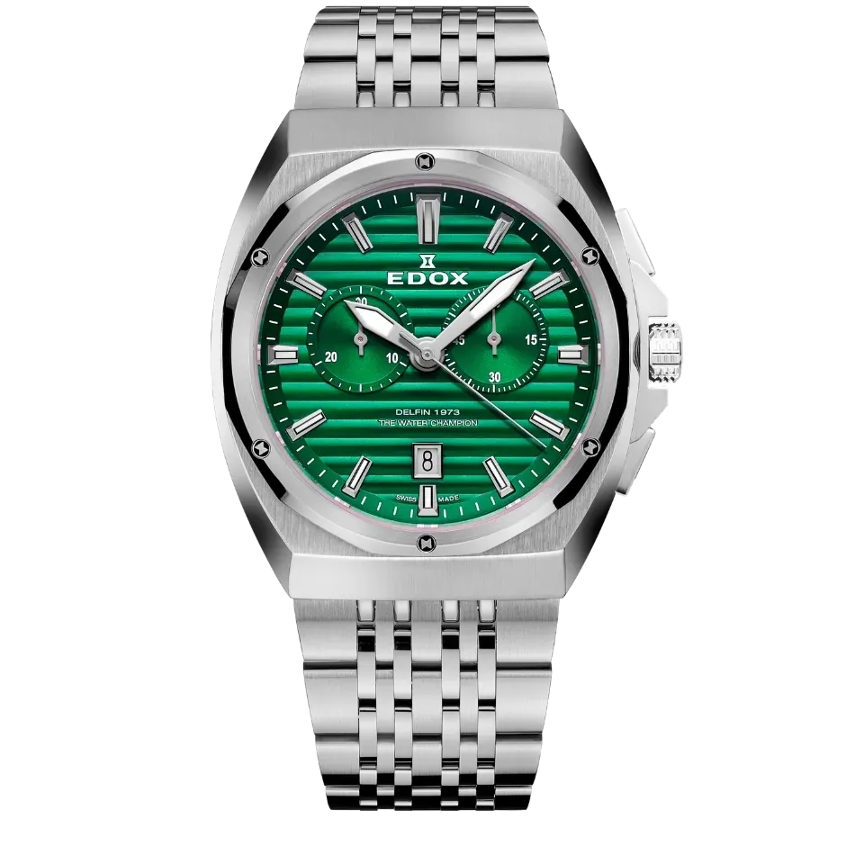 Edox Delfin 1973 Chronograph Armbanduhr