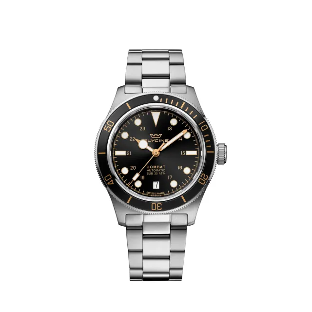 Glycine Combat Sub Sport GL0401 Herrenuhr 39mm schwarz Automatik