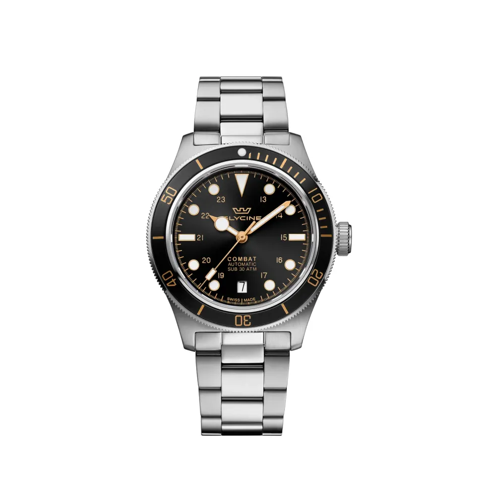 Glycine Combat Sub Sport GL0401 Herrenuhr 39mm schwarz Automatik