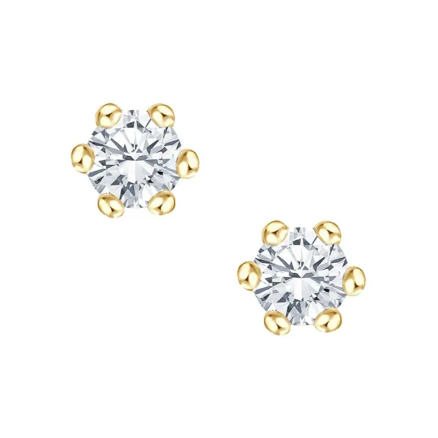 Krebber Essentials Diamant Ohrstecker Gelbgold 0,08 ct Brillant