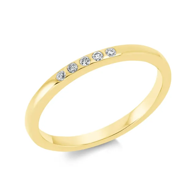 Hans Lorenz Modern Woman Ring Gr. 54 0,05 ct