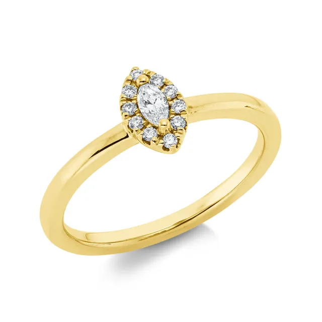 Hans Lorenz Uhrmachermeister und Juwelier Solitaire mit Besatz Ring