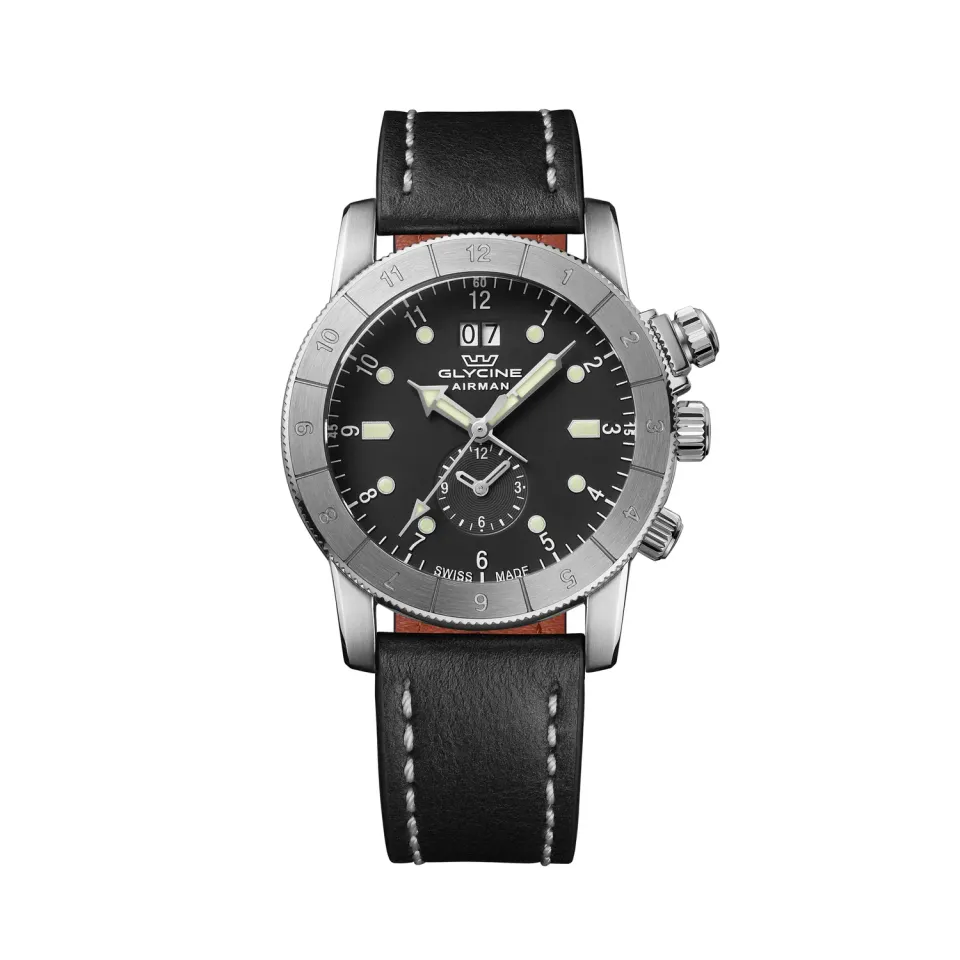 Glycine Airman GMT Dual Time 42 GL0150 Herrenuhr Quarz