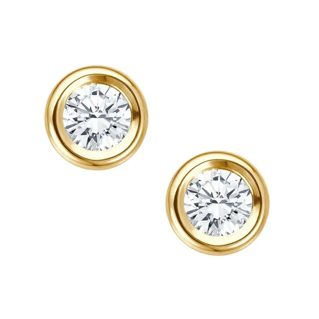 Krebber Essentials EH005497 Ohrstecker Gelbgold 0,08 ct