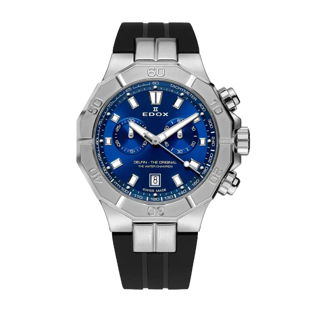 Edox Delfin Chronograph Armbanduhr