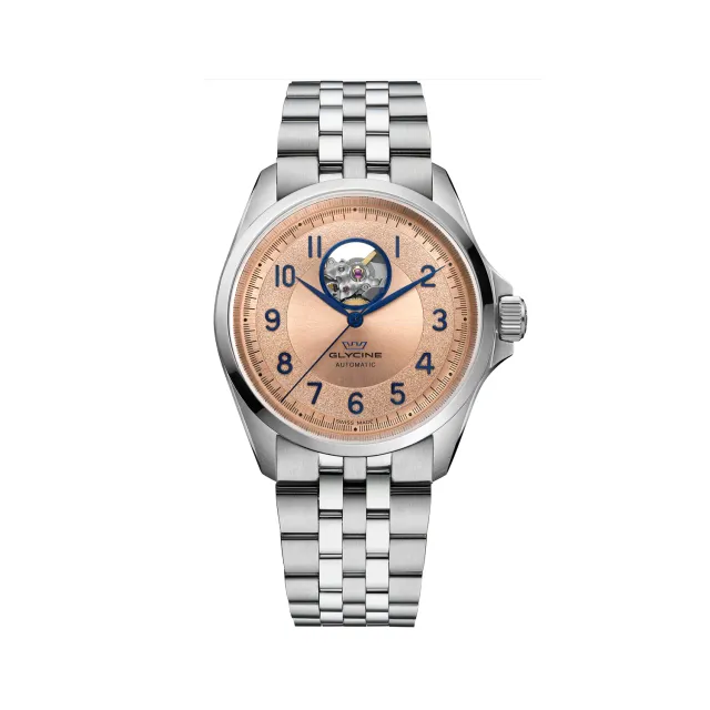 Glycine Combat Classic Open Heart GL0430 Automatikuhr 40 mm Roségold