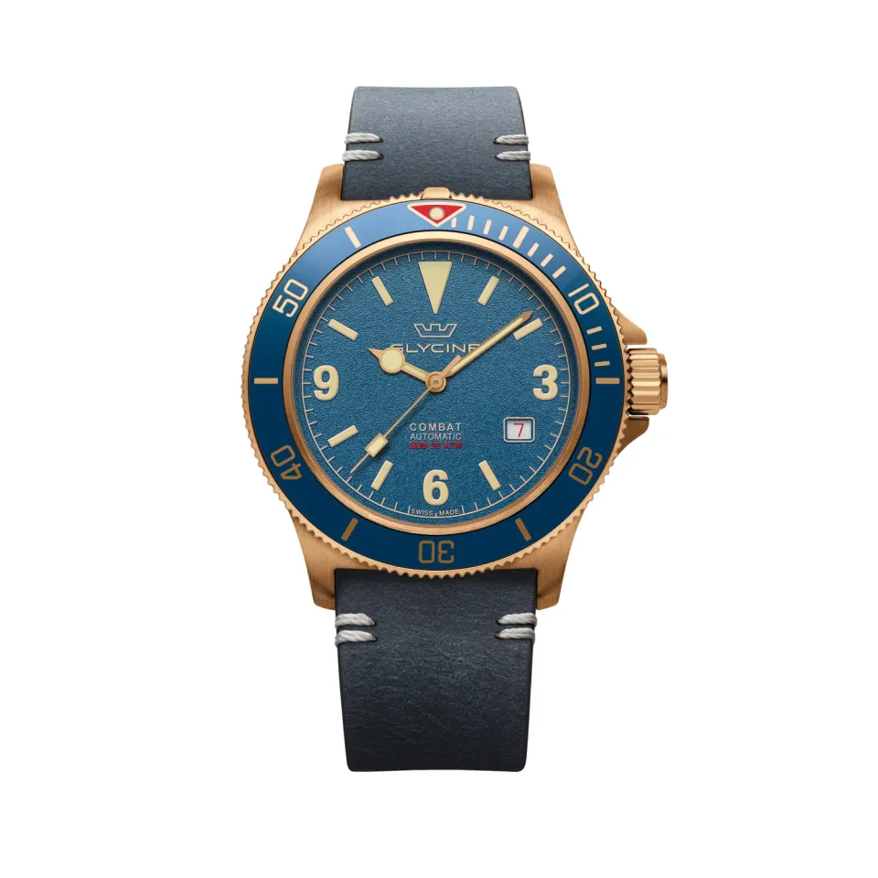 Glycine Combat Sub Vintage GL0266 Herrenuhr Bronze 42mm