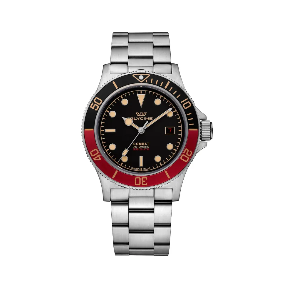 Glycine Combat Sub Sport GL0387 Automatik Taucheruhr 42mm
