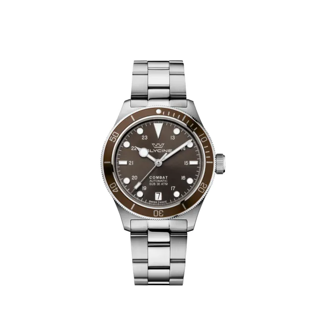 Glycine Combat Sub GL0338 Automatikuhr 36mm braun