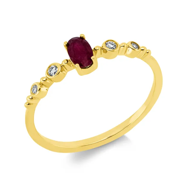 Hans Lorenz Farbstein Classic Ring mit Farbstein