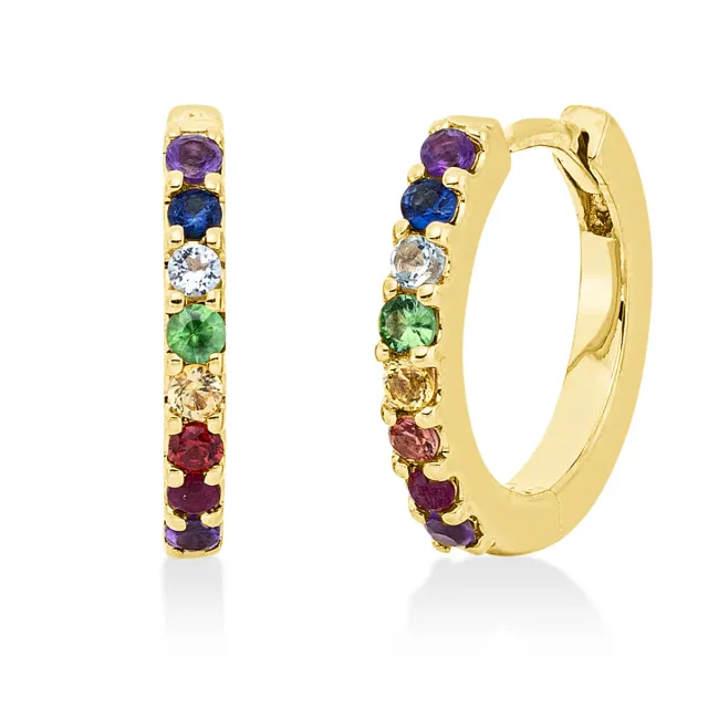 Hans Lorenz Rainbow & Multicolor Creolen