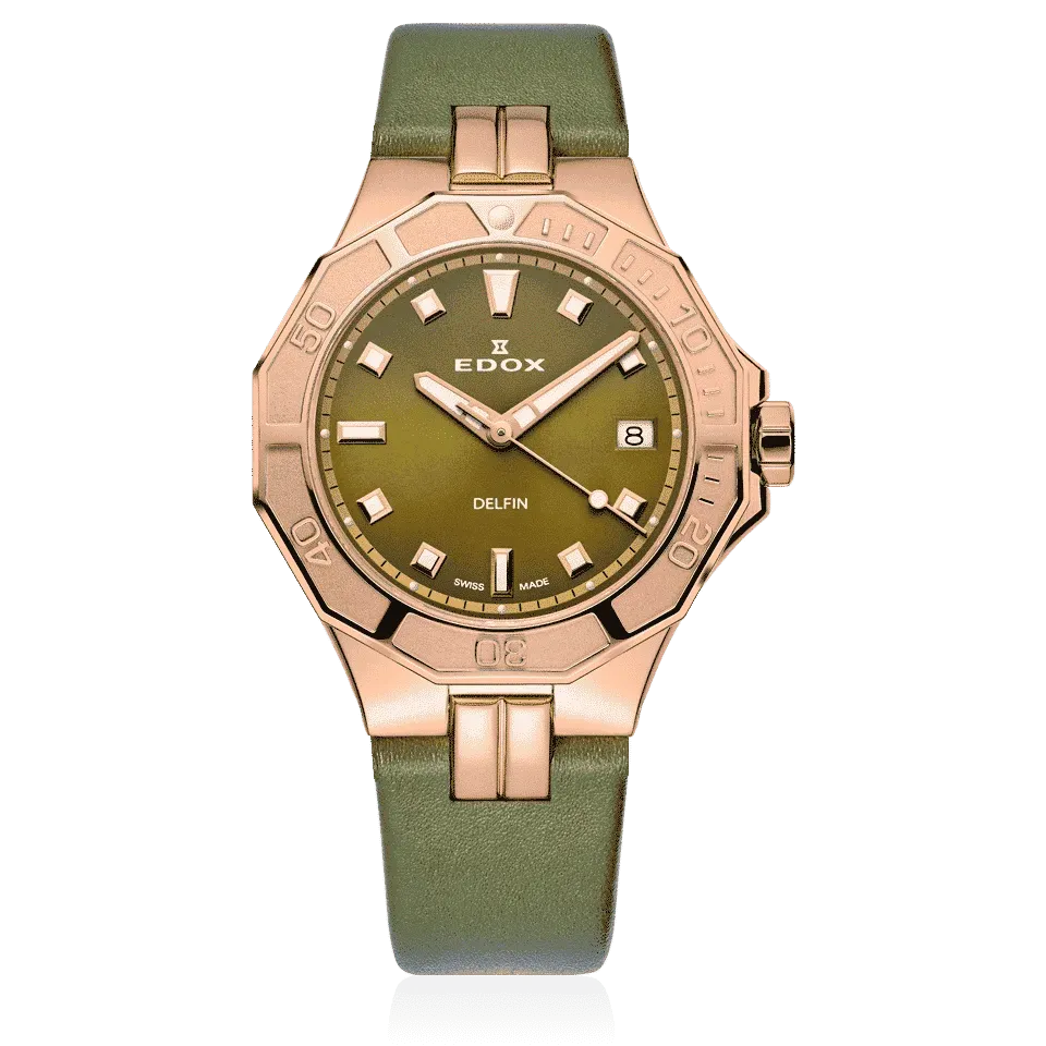 Edox Delfin Diver Date Lady Damenuhr
