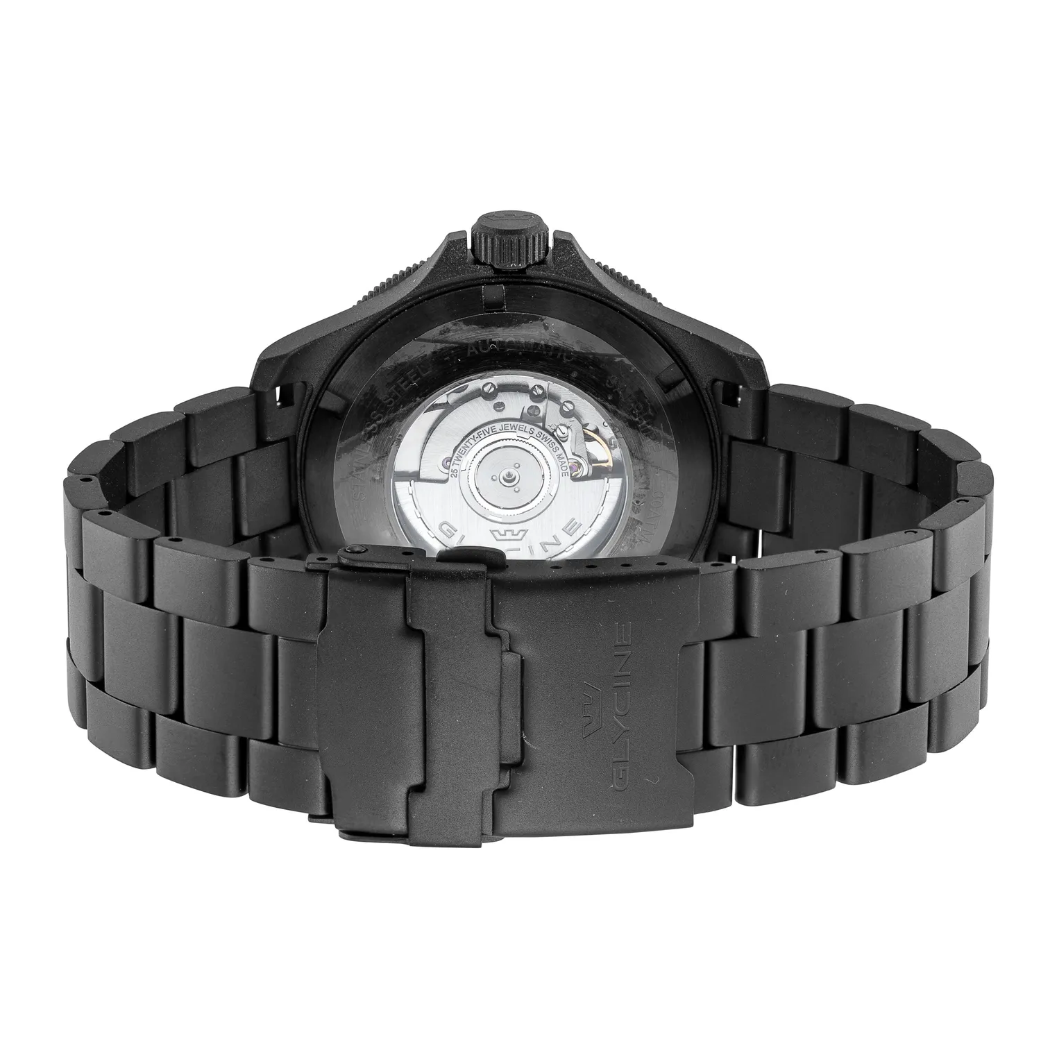 Glycine Combat Sub GL0332 Herrenuhr 46mm GMT schwarz