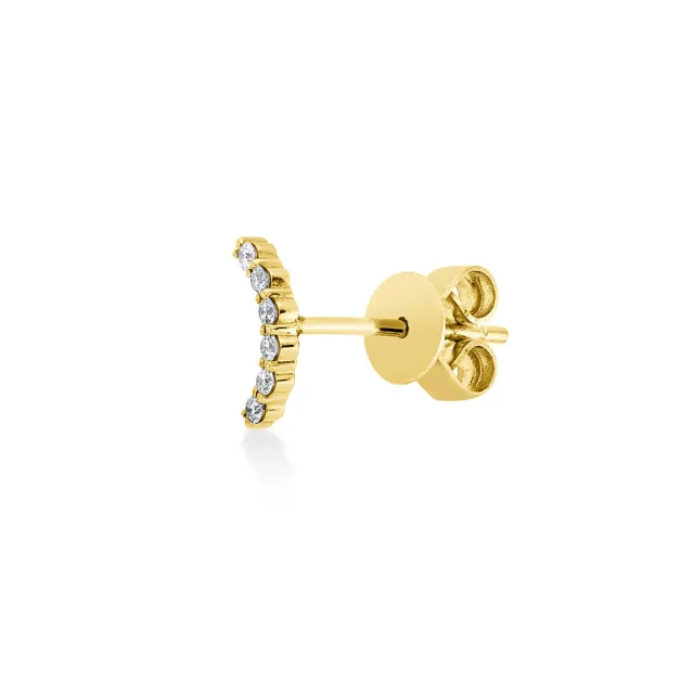 Hans Lorenz Modern Woman Ohrstecker Rotgold Brillant
