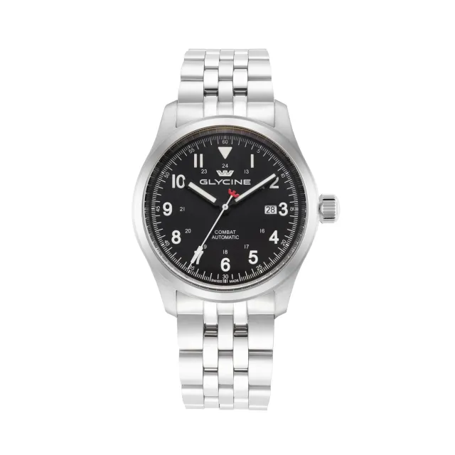 Glycine Combat Field GL0572 Herrenuhr 40mm schwarz Automatik