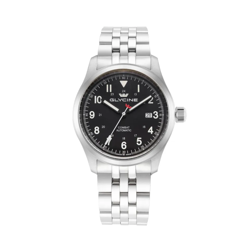 Glycine Combat Field GL0572 Herrenuhr 40mm schwarz Automatik