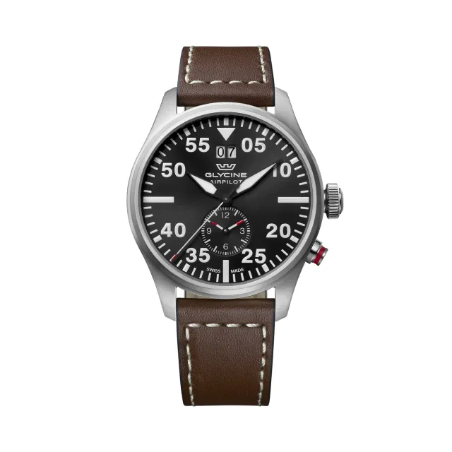 Glycine Airpilot Dual Time GL0366 Herrenuhr schwarz 44mm