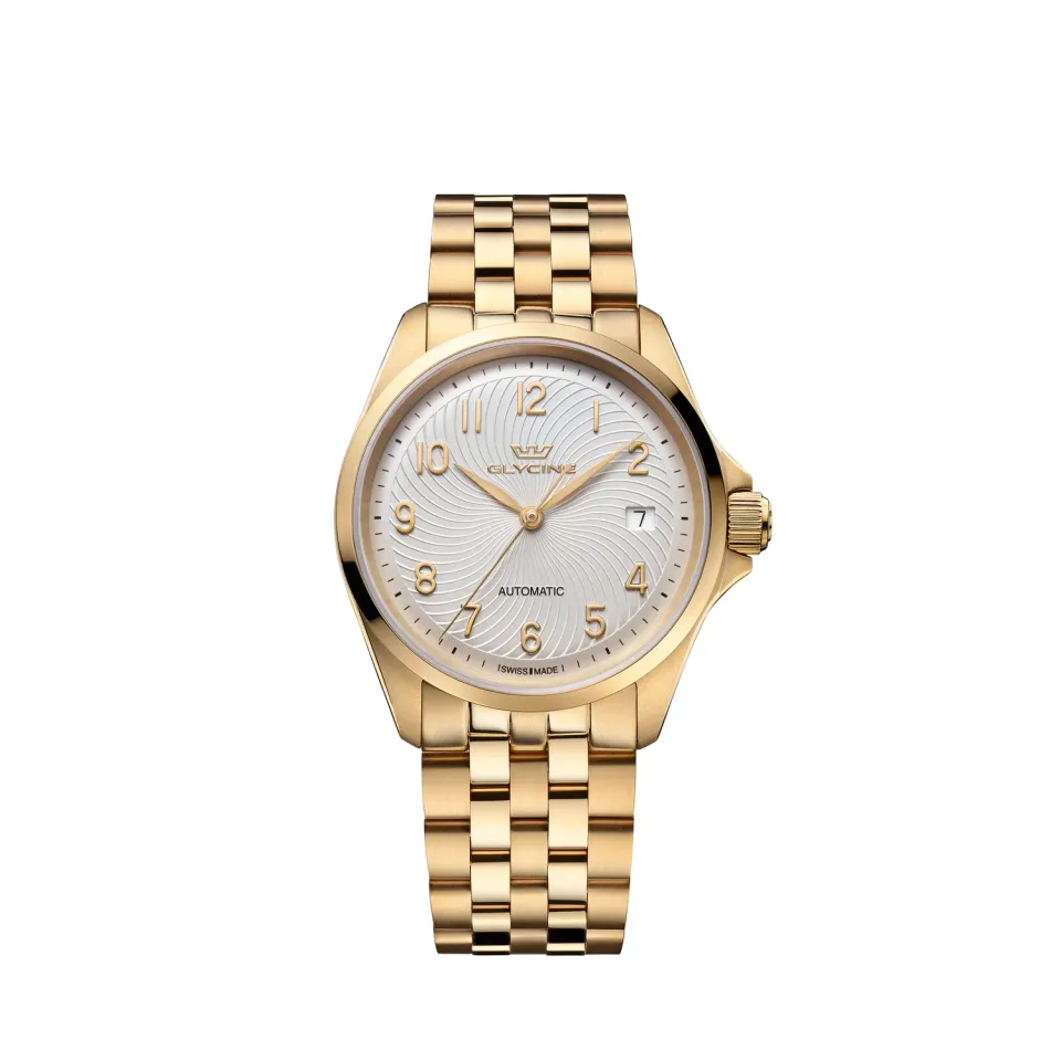 Glycine Combat 6 Lady GL0342 Damenuhr Automatik 36mm silber